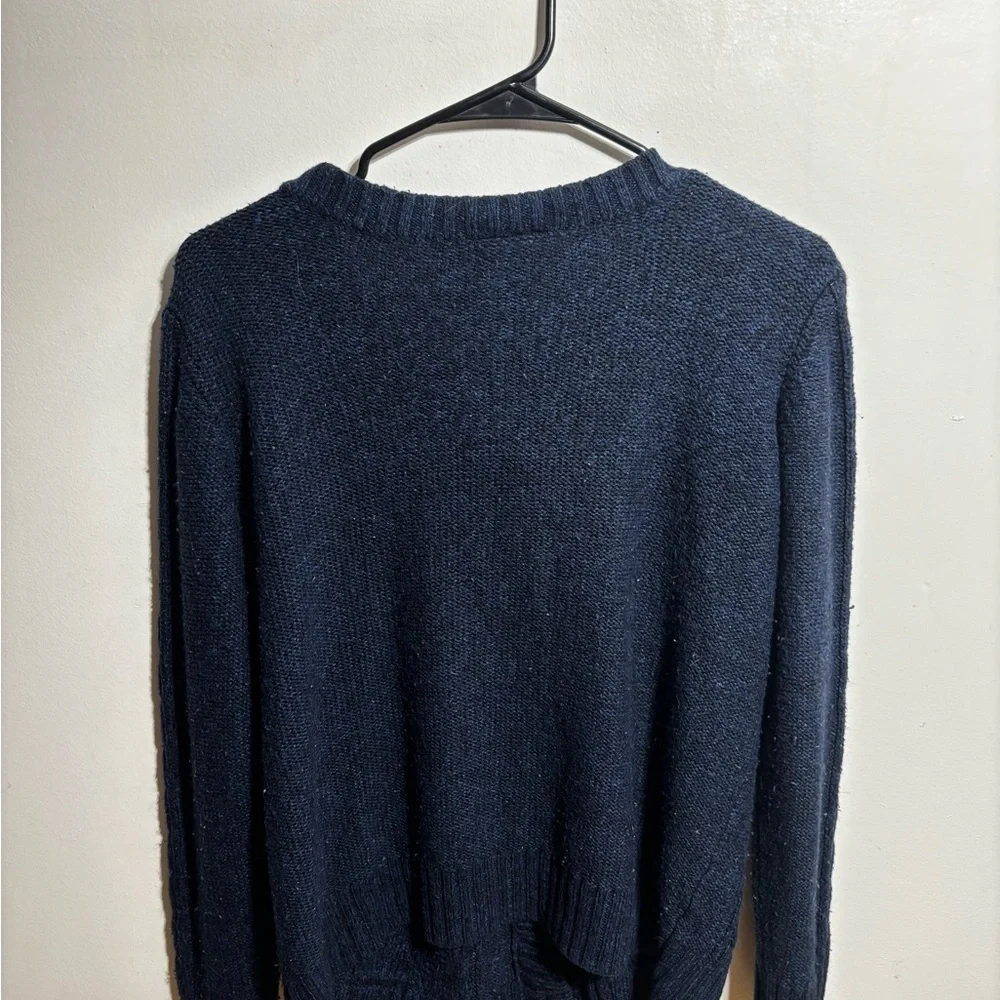 St. John’s Bay Navy Blue Knit Button Cardigan Sweater